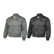 Flight Jacket Air Force Flying Padded Insulated Quilted Winter Work Cargo Bomber