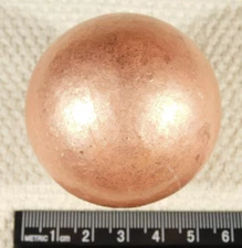 BIG! Super Heavy Pure COPPER SPHERE From Michigan 562gr