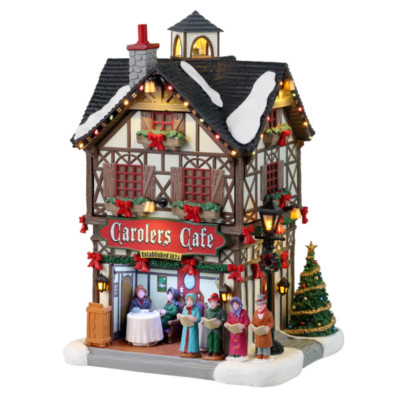 Lemax - Carolers Café - Weihnachtsdorf Beleuchtetes Modell 35024