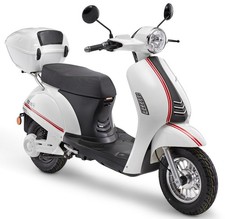 LuXXon Elektroroller E-Roller 3000W Motor, max. 45 km/h, E-Motorroller, weiß