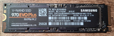 Samsung 970 EVO Plus 250GB M.2 NVMe 2280 SSD 97% Health