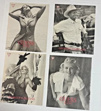 Guess 4 page magazine advertisement Spread ad Anna Nicole Smith 1992