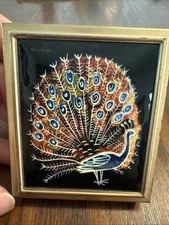 Women's Vintage Travel Gillette Razor Set In Brass Peacock Case Brand New Razors