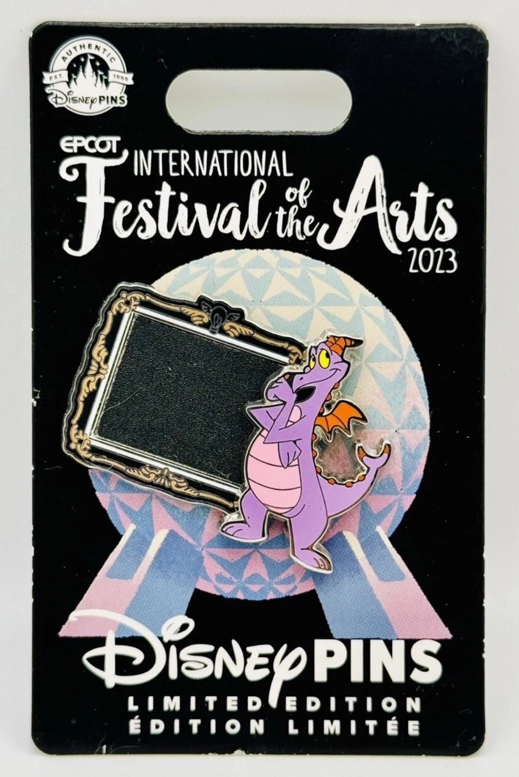 Walt Disney World Epcot Int'l Festival of the Arts Pin 2023 Figment Chalkboard