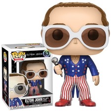 Elton John 2017 Handpicked Funko POP Rocks Red White Blue Figure #63