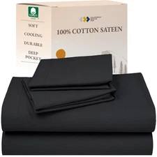 California Design Den Soft 100 Cotton Sheets for Queen Size Bed with Deep Pocket