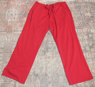 Scrub Set Red Top Size XL Bottoms Pants L Large Medical Nurse Dental Assistant — photo 3