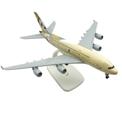 20cm Diecast Alloy 1/300 Scale Etihad Airlines A380 Finished Model Plane