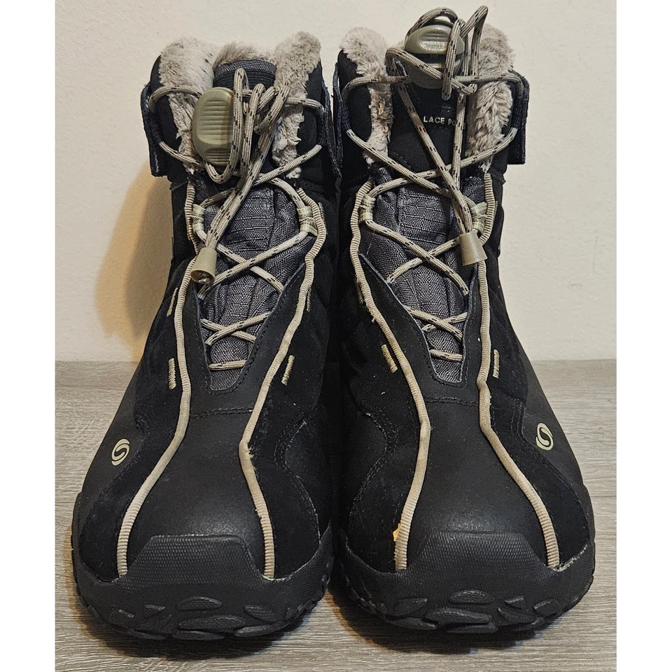 Salomon Women's Winter Boots Size 9 Waterproof Insulated Black Goretex Snow Warm - Image 3 of 4