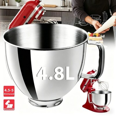Für Edelstahlschüssel 5QT KitchenAid Artisan 4,5-5QT Griff & Spülmaschinenfest