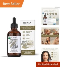 Cold Pressed Organic Black Seed Oil in 4oz Bottle - Moisturizing  Natural