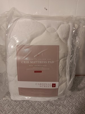 Cardinal & Crest Overfilled Pillow Top Crib Mattress Pad New In Box