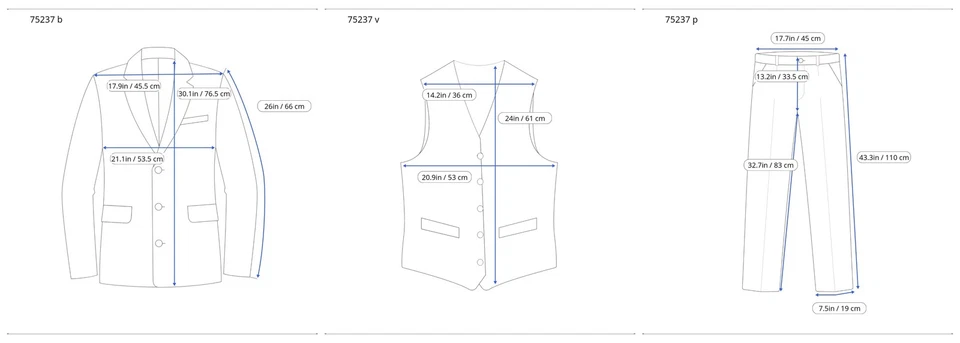 SUITSUPPLY Lazio Tuxedo Men's Suit UK42R Blue Slim S130s Wool 3Pc Peak Lapel - Image 2 of 4