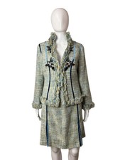 Tweed Skirt Suit Set