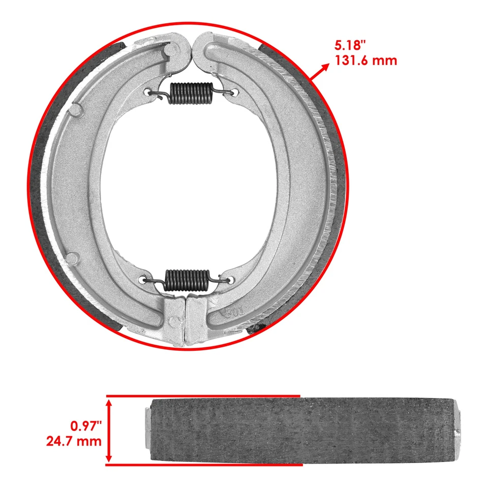 Front Brake Shoes for Honda Cm185T Twinstar Cm 185T 1979 Front Brake Shoes - Изображение 2 из 4