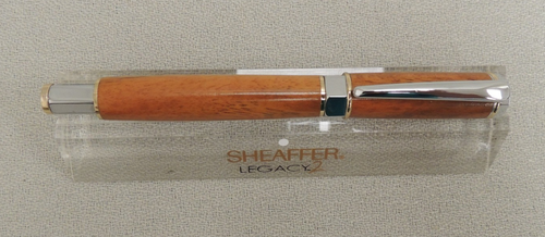 Hand Turned Pear Wood Fountain Pen w/ Magnetic Cap Iridium nib Germany F - Picture 5 of 11