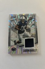 2019 Panini Father’s Day, rookie Saquon Barkley, numbered 3/10, patch card!. rookie card picture