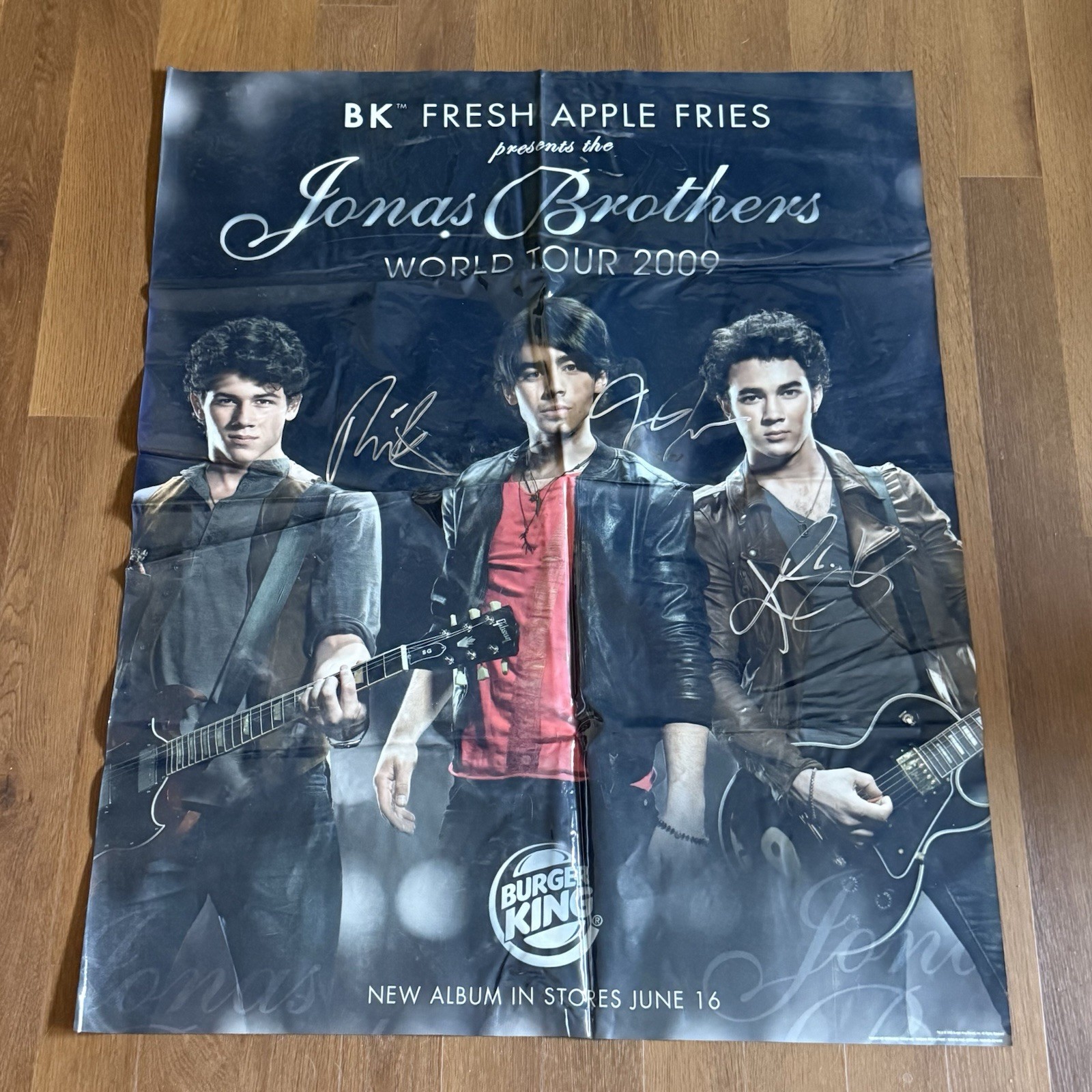 2009 World Tour Burger King Crown Card Poster