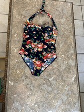 New Tropical One-Piece Swimsuits For All - Bra -Tummy Control - Size 16