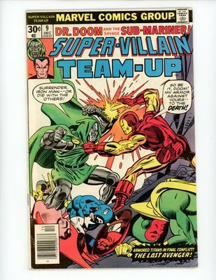 Super-Villain Team-Up #9 1976 Marvel Comics FN+ Comic Book Newsstand