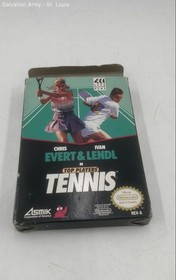 Top Players Tennis Chris Evert & Ivan Lendl Game Cartridge For Nintendo NES
