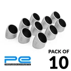 X10 1.5" SCH10 48mm OD 45 Degree 304 Stainless Steel Exhaust Manifold Bend