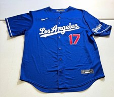Los Angeles Dodgers Shohei Ohtani 17 Kanji Jersey - Blue - L