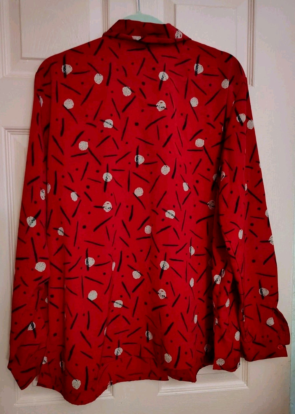 Notations Red Size 18W 💯% Polyester Long Sleeve … - image 3