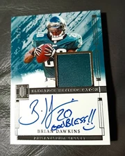 2024 PANINI IMPECCABLE ELEGANCE RETIRED PATCH AUTO BRIAN DAWKINS AUTOGRAPH #D/75