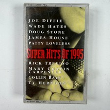 Various - Super Hits Of 1995 Cassette Epic Country Music Compilation