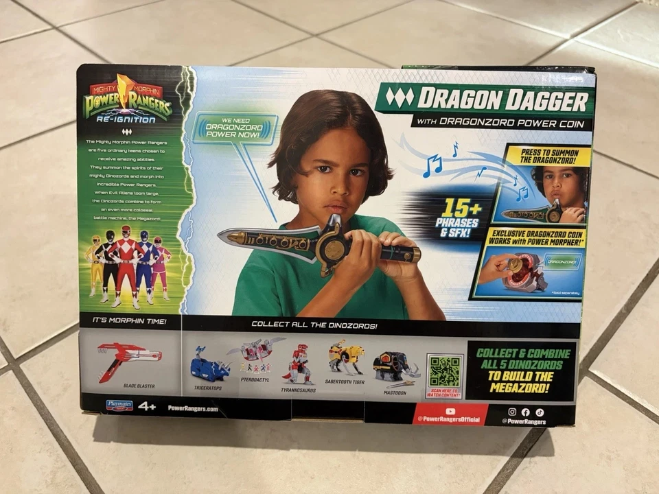 Mighty Morphin Power Rangers Re-Ignition Dragon Dagger Nuevo 2025 Reignition Foto 2 de 3