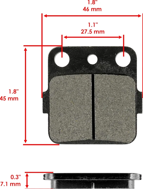 Pastillas de freno delanteras y traseras para Honda CR85R 2003 2004 2005 2007 / CR85RB 2006 2007 Foto 2 de 4
