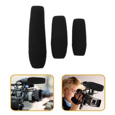 3 Pcs Interview Microphone Sponge Cover Micphone Wireless Protective Sleeve