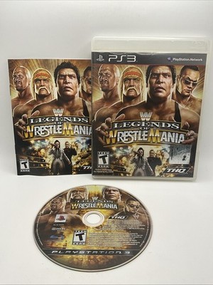 WWE Legends of WrestleMania (Sony Playstation 3, 2009) PS3 Complete CIB
