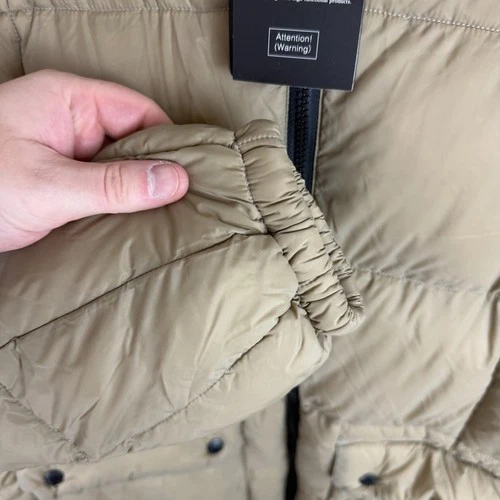 Taion Puffer Jacket Mens Medium Beige Mountain Volume Hooded Down Jacket BNWT  image 10