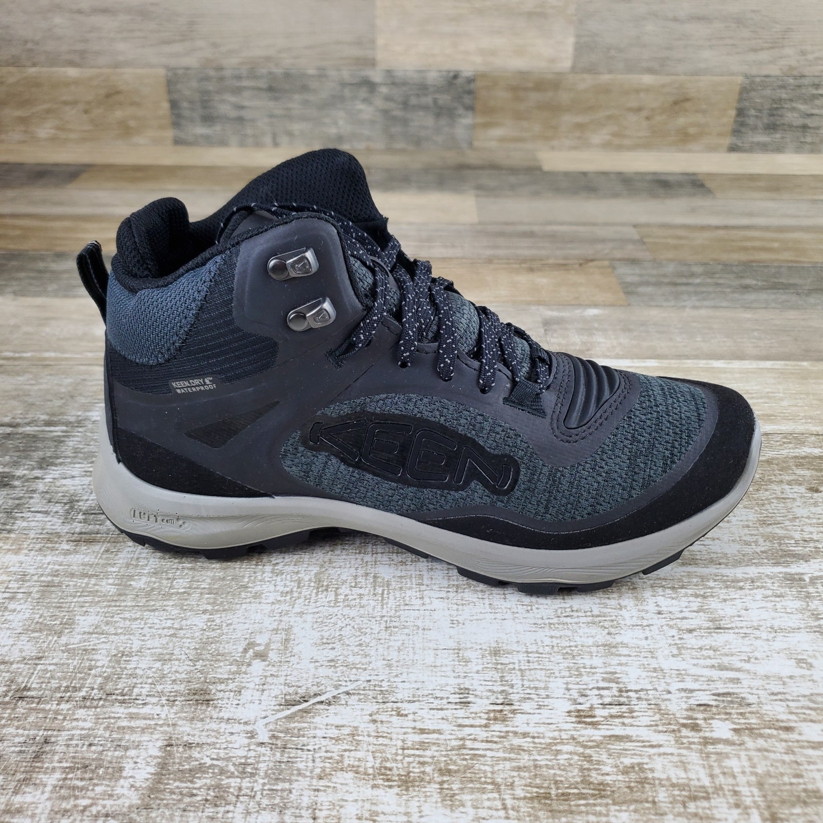 Stivali da donna Keen Terradora Flex Mid taglia 7 5 nero grigio impermeabili scarpe da trekking