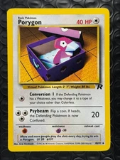 Porygon 48/82 Base Set Series Team Rocket Uncommon Basic Pokemon Card 2000 NM