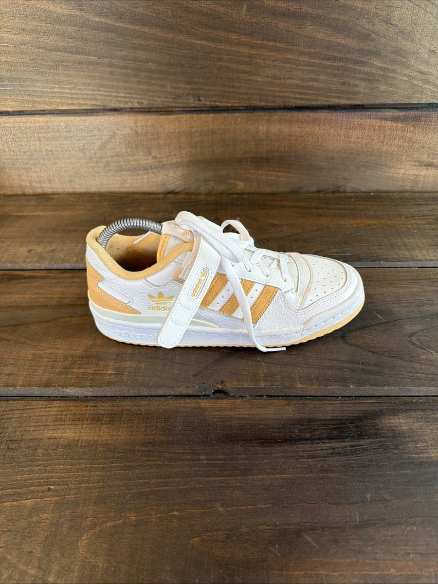 Adidas Forum Low Retro Shoe White Peach Sneaker GY5833 with strap men\'s size 11 Size 11 - Adidas Forum Low White Pulse Amber for sale online  main image 4