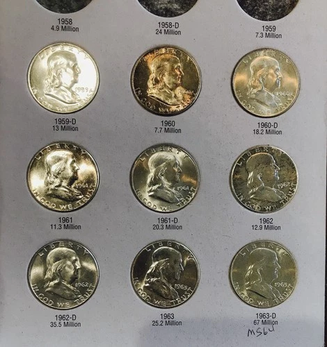 FRANKLIN HALF LOT! 9 GEMBU+++ FRANKLINS! ABSOLUTE STUNNERS! UNREAL! NR #64394