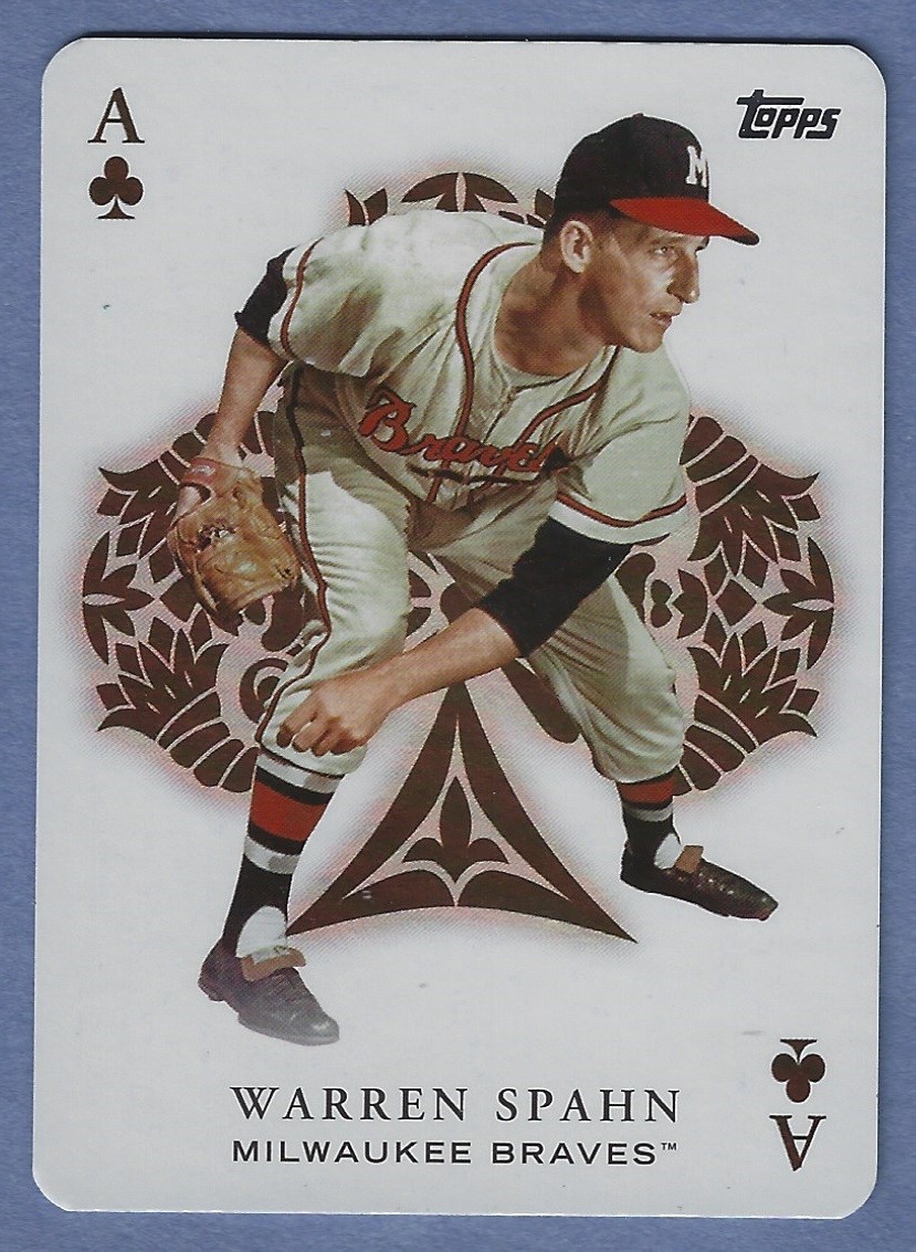 2023 Topps Update All Aces #AA-61 Warren Spahn Braves HOF