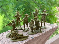 LOD Enterprises Set LOD090 HAITIAN MILITIA PLAYSET-8 FIGURES-OLIVE RESIN