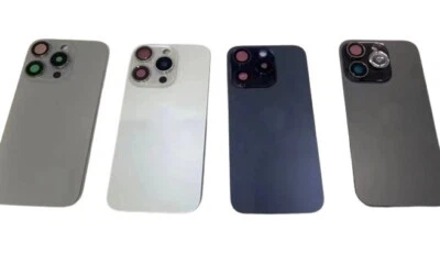 OHNE Akkudeckel für iPhone 15 Pro Max Back Cover Magnet &Linse Glas BigHole Rückseite