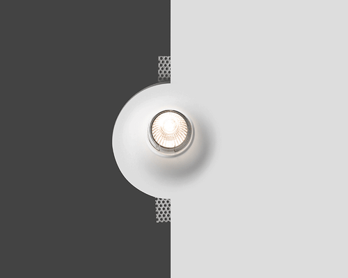 Portafaretto in gesso a scomparsa rotondo alto attacco GU10 incluso Fi-GESSO-13 - Imagen 5 de 7