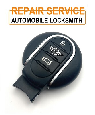 Mini Cooper Hatch smart remote key fob repair battery case  replacement service