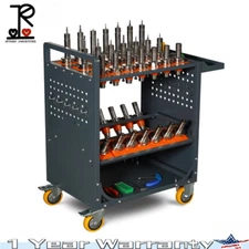 CAT40 CNC Tool Holder BT40 CNC Tool Cart Stor with Wheels for Warehouse Factory