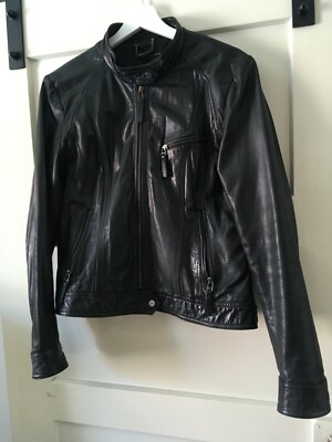 WILSONS Leather, Lederjacke Damen, matt schwarz, aus USA, Gr XL, wenig getragen!