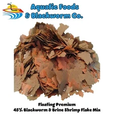 45% Blackworm & Brine Shrimp Flake Premium Mix, Made in the USA