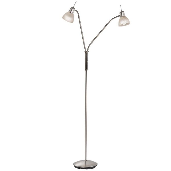 Led Design Lampe Stand Steh Leuchte Dimmbar Wohn Schlaf Zimmer Alabaster-Glas-image