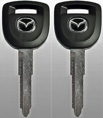 X2 Mazda Transonder key MZ34 MAZ24RT17 2 3 5 6 CX7 CX9 MX5 RX8 05-14 NEW Uncut