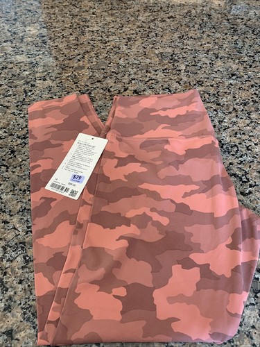 Rise Leggings Blush Camo Print 